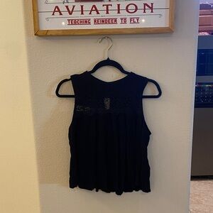 Romeo & Juliet Couture Black Lace Detail Blouse